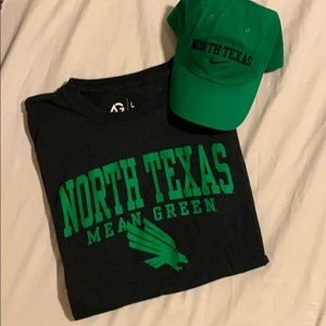 University of North Texas hat & tee merch bundle
